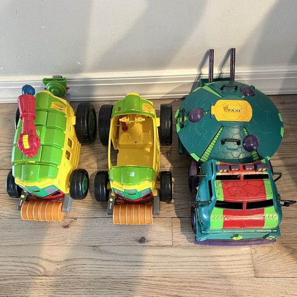 Playmates Rise of the Teenage Mutant Ninja Turtles Tank Taxi 2 Shell Raiser Lot - Picture 2 of 6